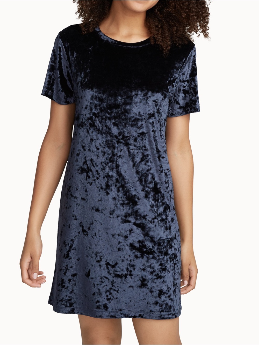 Twik Crushed Velvet Mini Dress